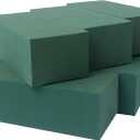 Pack of 6, Dry and Wet Floral Foam Blocks for Fresh and Artificial Flowers, Each (7.8 L x 3.5 W x 2.4 H), for Wedding, Birthdays, Home, Office, and Garden Decorations