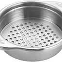 Stainless Steel Food Can Strainer Sieve Metal Tuna Press Filter Canning Lid Colander Oil Drainer Kitchen Tools for Beans Vegetables