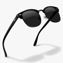 livho Rimless Trendy Polarized Sunglasses Men Women, Retro Sun Glasses for Men Women 2025, Semi Rimless UV Protection Shades