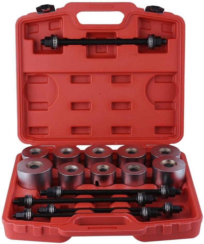 WINTOOLS 27 Pcs Universal Press & Pull Sleeve Kit Bush Bearing Removal Insertion Tool Set