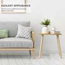 FORAOFUR End Tables Living Room Set of 2, Side Tables for Small Spaces, Modern Side Table Accent Tables with Wooden Legs for Living Room, Bedroom, Easy Assembly (Nature)