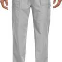 Men's Casual Cargo Pants Workout Sweatpants Joggers Stretch Hiking Drawstring Tactical Trousers (Gray, XXL)