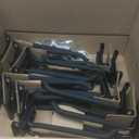 Wallmaster Garage Storage Organization Wall Mount, Garden Tool Rack Organizer Heavy Duty Folding Chair Hangers with 12 Adjustable Hooks 96inch Tracks Max Load 900lb,  12Hooks+6Panels