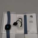 Fitbit Versa 4 Fitness Smartwatch with Daily Readiness, GPS, 24/7 Heart Rate, 40+ Exercise Modes, Sleep Tracking and more, Waterfall Blue/Platinum, One Size (S & L Bands Included)