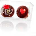 100PCS Clear Macaron Boxes for 2, Chocolate Covered Orec Boxes Favor Boxes Treat Boxes Pastry Boxes for Christmas Party Birthday Wedding(4.17" x 2.17" x 1.38")