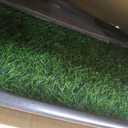 Dog Grass Large Potty Patch, Dog Litter Boxes Artificial Grass Bathroom Turf for Pet Training, Washable Puppy Pee Pad, Perfect Indoor/Outdoor Portable Potty Pet Loo (Tray system-35"X22.6")