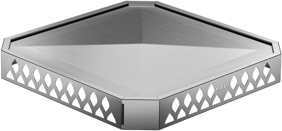 Breeo Base X24 (25.6 Inch) - Fire Pit Mat for Deck Protection - Multi Surface Safe - Superior Heat Protection and Airflow - Stainless Steel Fire Pit Accessory for Outside & Outdoor Surfaces - USA Made Breeo Base X24 (25.6 Inch) - Fire Pit Mat for Deck Protection - Multi Surface Safe - Superior Heat Protection and Airflow - Stainless Steel Fire Pit Accessory for Outside & Outdoor Surfaces - USA Made