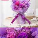 BestFlower Mothers Day Flowers Bouquet Gifts for Mom,Roses Bouquet Gifts for Women Mom Wife from Daughter,Fresh Flowers for Delivery/Purple Rose