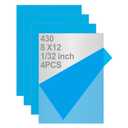 4PCS 8"x12"x1/32 Stainless Steel Sheets Metal Sheet Plates for Magnetic Mount Board Wall,Tickness 0.8mm 430 Stainless Steel Shim Stock Plates for Crafting, Kitchen, Office