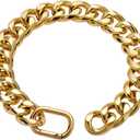 19MM Thick Light Metal 18K Gold Plated Metal Dog Cuban Link Collar,Gold Dog Chain Collar for Large Dogs - 22 Inches Gold Dog Necklace Collar