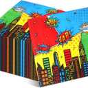 Honoson 100 Hero Theme Party Napkins Hero Party Supplies Hero Themed Party Decoration Disposable Paper Napkins for Birthday Baby Shower Party Supplies Favor