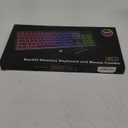 Wireless Keyboard and Mouse Combo - RGB Backlit, Rechargeable & Light Up Letters, Full-Size, Ergonomic Tilt Angle, Sleep Mode, 2.4GHz Quiet Keyboard Mouse for Mac, Windows, Laptop, PC (Black)