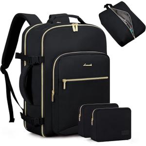 LOVEVOOK 50L Travel Backpack for Women Men,Waterproof Airline Approved Carry On Luggage Travel Essentials,TSA Carry On Backpack Personal Item Travel Bag Suitcase Weekender Traveling with Packing Cubes