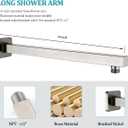 Shower System All Metal Luxury Wall Mounted Shower Faucet Set with 10 Inch Rain Shower Head Shower Faucet Combo Set (Brushed Nickel)