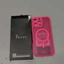 TOCOL for iPhone 16 Pro Max Phone Case Compatible with Magsafe Full Camera Protection Drop Protection Magnetic Translucent Matte Back Bumper Phone Case for 16 Pro Max 6.9-Inch (Hot Pink)