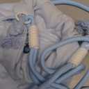 Sugar Glider Bonding Pouch Portable Drawstring Pouch Soft Sleeping Bag with Blue Braided Ribbon Small Animal Carrier- Hedgehog Hamster Ferret (Blue)