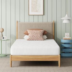 Novilla Twin Bed Mattress, 8 Inch Twin Size Mattress with Gel Memory Foam for Cooling Night Sleep, Pressure Relief & Comfort Sleep, CertiPUR-US Certified, White