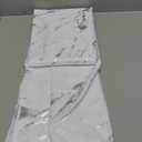 Polyester Shower Curtain Elegant Silver Hot Stamping Marble Pattern Waterproof Shower Curtain for A Luxurious Bath Experience