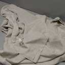 MYSKY HOME Ceiling Curtains for Living Room, Soft Cotton Curtain Polyester Blend Semi Sheers Light Filtering Window Treatments Decor Back Tab Top Panel, 50" x 95", Light Oatmeal, 2 PCs (Taupe)