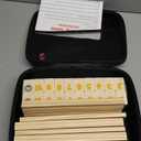 Rummy Cube 6 Player Edition with 6 Wooden Racks/Trays, 160 Large Numbers Rummy Tiles Set with Zippered Case, Rummy Travel Game Set with 6 Tiles Holders - Classic Board Games for Family Adults Kids