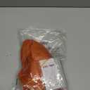 karlery Short Bud Ball Braid Orange Wig Flat Bangs Updo Chignon Cosplay Halloween Costume Party Wig