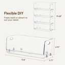 HBlife Clear Acrylic Kids Shoe Rack Baby Toddler Shoe Storage Organizer for Closet Floor Entryway Bedroom, 4 Tier Stackable Small Shoe Rack Shelf Display Stand