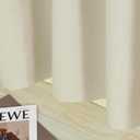 YoungsTex Stone Linen Blackout Curtains 63 Inch Length for Bedroom, Thermal Insulated Black Out Drapes with Grommet Privacy Energy Saving for Living Room, 2 Panels, 52 X 63 Inch