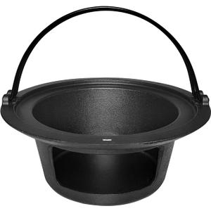 Upgrade Cast Iron Ash Can with Handle, Quantfire Charcoal Ash Basket Big Green Egg Accessories Must Haves Kamado Ash Pot Fits Large Big Green Egg