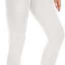 Tights for Women, 80D Semi Opaque High Waisted Pantyhose, Footed Run Resistant Dance Tights Stockings (White, XXXL)