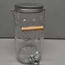 Mason Craft and More Glass Drink Dispenser with Lid - Clear