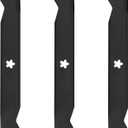 3 Pack Mower Blade Set for 36 in Deck Compatible with for AYP Husqvarna Poulan LT100 LT112 LT125 LR12 532127841 532138496