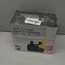 Kitchen Soap Dispenser Set, with Hand and Dish Soap, Sponge Caddy and Brush Holder 4-in-1 Kitchen Dual Soap Dispenser Set for Kitchen Sink, Bathroom - Black