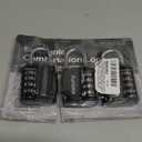 Puroma 3 Pack Combination Lock for Locker 4 Digit Outdoor Waterproof Padlock for School, Gym, Sports, Fence, Toolbox, Gate, Case, Outdoor, Hasp Storage, Cabinets (Black)