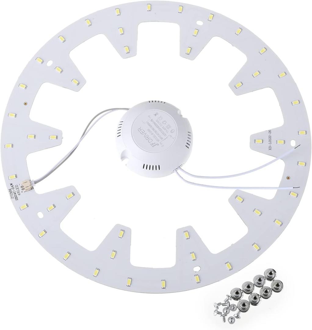 Othmro 1pcs 6500K Aluminium Board Led Energy Saving Chip Bulb Lamp 24W, 220V White 272mm (Dia) COB LED Chip for Replacing The Light Source Super Bright High Power or for Floodlight Replacement