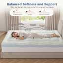 DUMOS Full 3 Inch Dual Layer Memory Foam Mattress Topper, Bamboo Rayon Pad
2" Memory Foam & 1" Bamboo Rayon Pillow Top for Pressure Relief, Cooling Breathable Pad with 8-16 Inch Deep Pocket