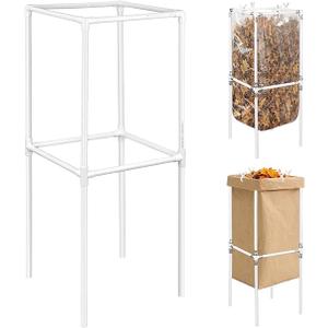 PVC Garden Trash Bag Holder 23.6 * 23.6 * 31.5inch Leaf Bag Holder for Leaves Yard Waste Camping
