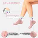 ERMO NKES Cute Fruit Yoga Socks for Women, 4-Pack Ankle Socks with Fruit Patterns, Soft and Breathable, Perfect for Pilates (One Size, Cherries, Bananas, Strawberries, Grapes)