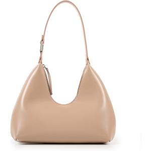 Crescent Bag Small Shoulder Bag Half Moon Mini Purse Everyday Trendy Purses for Women 2025 (Apricot)