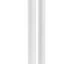 iDesign Una Plastic Toilet Bowl Brush and Plunger Combo Set for Bathroom Cleaning and Storage, White