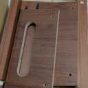 One Step Stool for Adults Seniors with Non-Slip Rubber Step Surface, 6.9" Heavy Duty Wood Stepping Stool with 450 LB Capacity Bed Steps for High Beds, Bathroom, Bedroom, Kitchen & Kids Bedside Support (Brown)