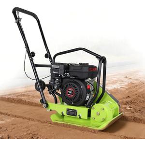 Plate Compactor 6.5HP with 196cc 5400 VPM Gas Engine, 20"x15" Compactor Plate Machine, 2500 lbs Compaction Force Plate Tamper, Soil Compactor Machine for Pavers, Walkways, Yard
