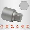 054 Wheel Locking Nut Key Socket Compatible with BMW Series, (Socket OD 29mm - ID 25mm), Wheel Anti-Theft Lug Nut Removal Tool, Anti-Theft Screw Remover