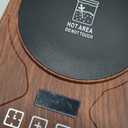 Sourdough Starter Warmer Mat - 24H Timer - Precise 1F Thermostat Control (70-100F) - Smart Memory Warming On/Off - Fits Jars Up to 40oz - Perfect for Home Baking (Brown) (Wood Grain)