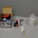 DUSICHIN Short Wand Pressure Washer Gun Foam Cannon 1/4" Quick Connector Pressure Washer Accessory,Car Wash Foam Gun Dual Ended Shift Connector 5 Pressure Washer Nozzles M22-14, M22-15 Brass Fittings