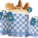 3-Pack Reusable Beeswax Bread Bags (XL, M, S) - Organic Cotton Beeswax Bread Storage Bag for Homemade Bread & Sourdough Freezer-Safe, Breathable & Freshness Support - Eco-Friendly Bread Bag