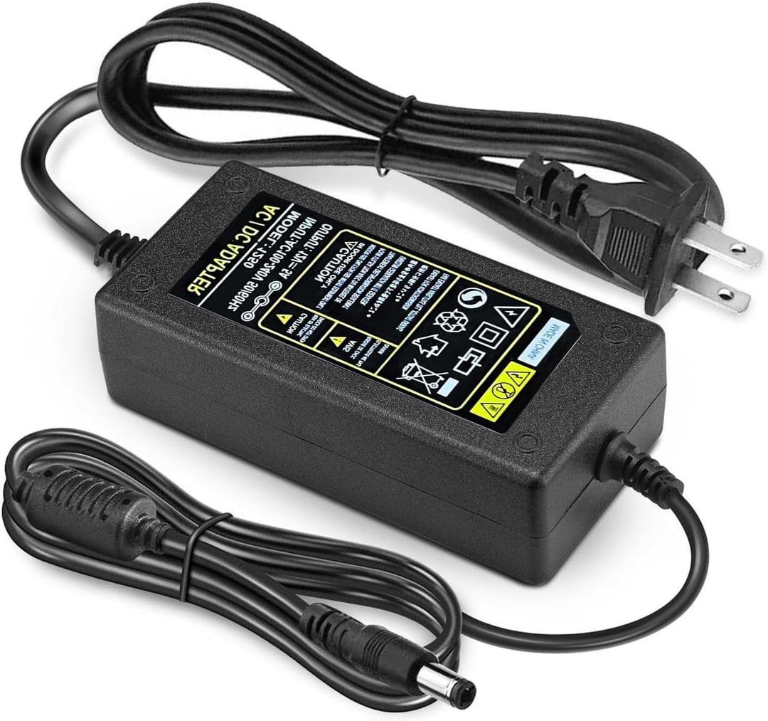 Sceptre Monitor Power Cord 12V 5A AC Adapter Replacment for Sceptre EC Series 32" 30" 27" 24" 22" 20" 19" 15" E248W E225W E205W E275W E209W Monitor Power Supply Cord Charger & More 12V 5V 4A 3A 2A