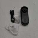 Feit Electric Doorbell Camera, 2.4 GHz WiFi, No Hub, Two-Way Audio, Motion Detection, Night Vision, 1080p HD, Micro SD Card Storage, Wireless Chime Included, Hardwired, CAM/Door/WiFi (Black)