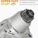 17835 New 2.5L (Only fit Automatic Trans.) Starter for Nissan Sentra Sedan L4 2002-2006, for Altima Sedan 2002-2006, for Altima 2007 (Automatic CVT Trans. to 10/2006), M0T60781 M1T68781 23300-8J000