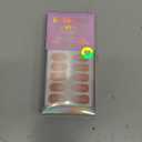 Almond Press On Nails Medium - BTArtbox Soft Gel Ombre Fake Nails with Nail Glue, Semi-Transparent Reusable Glue On Nails in 16 Sizes - 32PCS Stick On Nails Kit, Vanilla Cream Almond