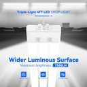 JESLED LED Shop Lights 4FT, 3CCT Selectable 50W 7500LM, Linkable, ETL
3CCT 4000K/5000K/6500K, 30W/40W/50W Adjustable, Utility Commercial Bay Light, Plug & Play, Ceiling or Hanging Mount, 2 Pack